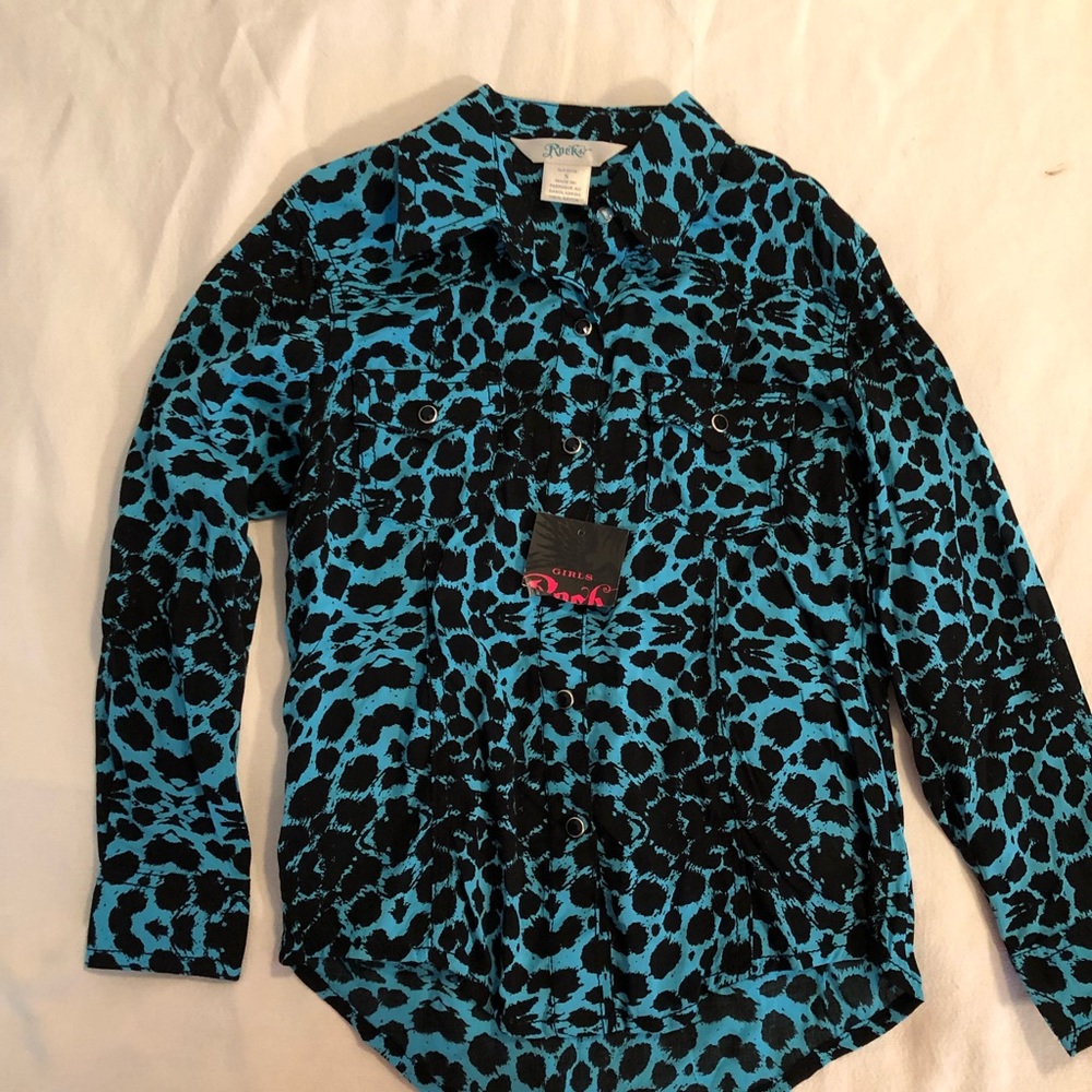 Rock47.. girls size 5-6.. long sleeve blouse
